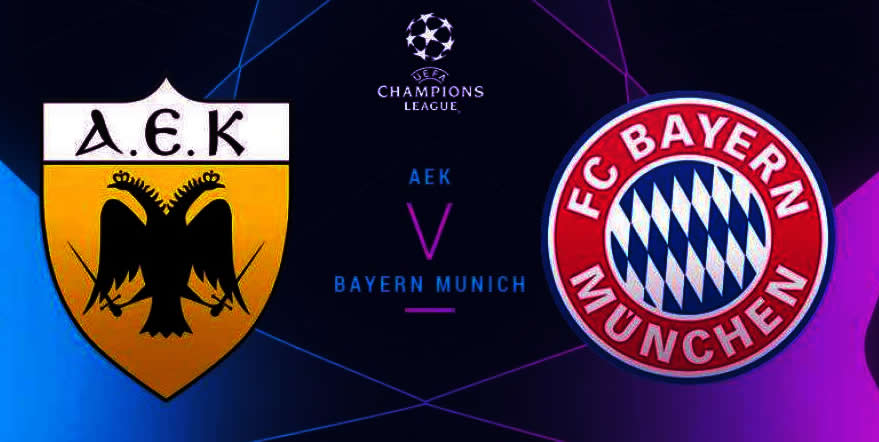 AEK vs Bayern Múnich en vivo Champions League 2018-19