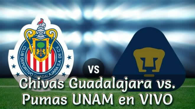Chivas Guadalajara vs. Pumas UNAM en VIVO Liga MX 2018